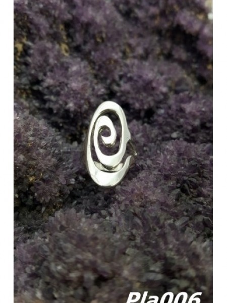 Sade Spiral Gümüş Yüzük 