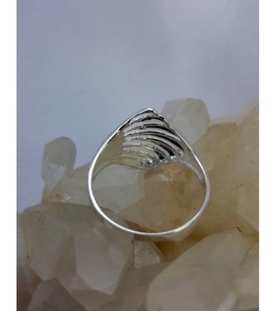 Yelpaze Desenli Gümüş Yüzük