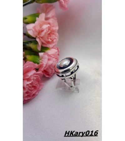 İncili Gümüş Yüzük