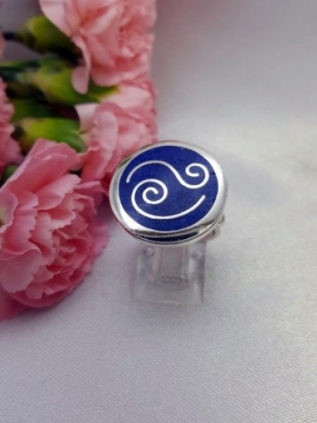 Lapis Taşlı Mozaik Gümüş Yüzük