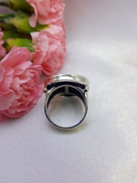 Lapis Taşlı Mozaik Gümüş Yüzük