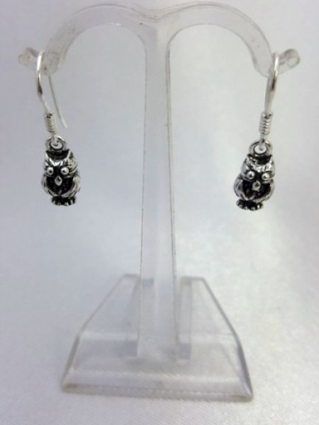 Küçük Baykuş Gümüş Küpe