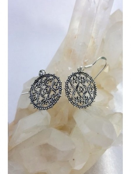 Ajurlu Gümüş Küpe