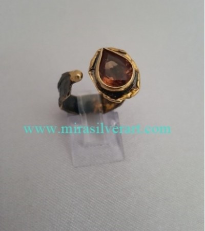 Sultanit Taşlı Gümüş Yüzük