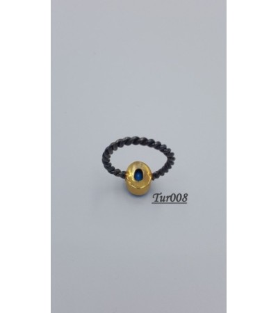 Turkuaz Taşlı Gümüş Yüzük