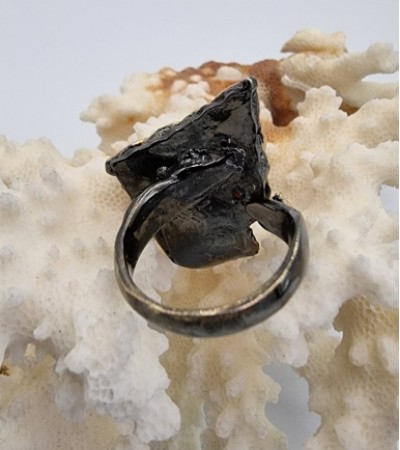 Rubi Taşlı Gümüş Yüzük