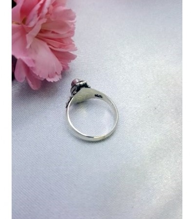 Peridot Taşlı Kapaklı Gümüş Yüzük