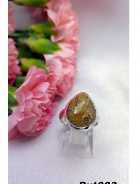 Rutilli Quartz Taşlı Gümüş Yüzük
