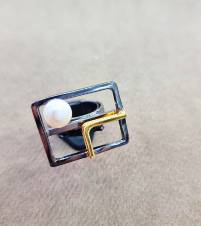 İncili Gümüş Yüzük